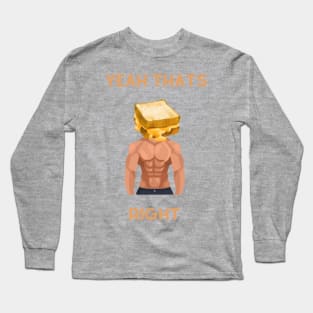 Grilled Cheese head Long Sleeve T-Shirt